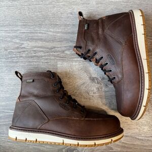 Keen Utility San Jose Waterproof Leather Work Boot Brown Safety Toe EH PR Men 9D
